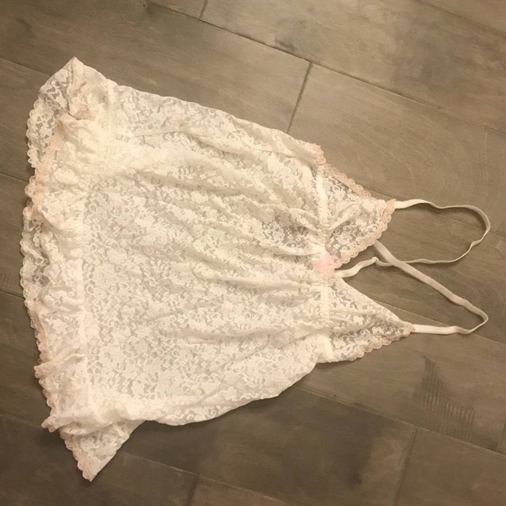 White Lace Lingerie- Size M
